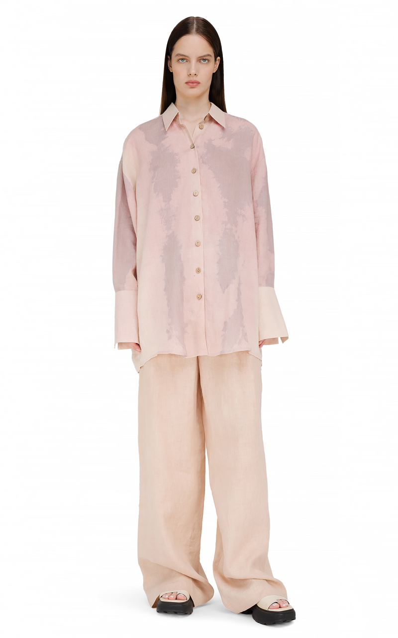Set Muskat pattern (shirt and crop top) 5842736-735-112 Pink - TAGO